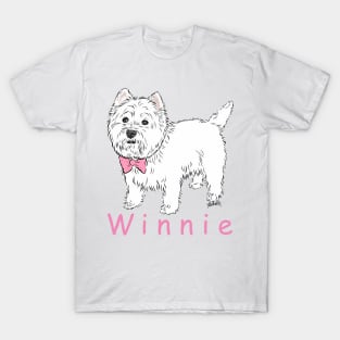 Winnie the Westie (please message me BEFORE you order to add your own name) T-Shirt